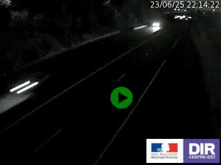 Caméra autoroutière sur l'A47 à hauteur de Givors, a proximité de Lyon. La webcam est orientée vers Lyon