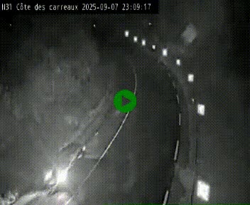 Webcam en haut de la Côte des Carreaux sur la N31 à Avesnes-en-Bray. Vue orientée vers Rouen