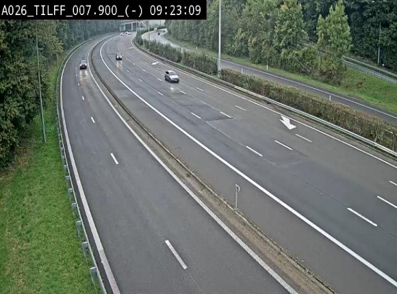 Webcam autoroute A26/E25 à Esneux, en Belgique en direction Luxembourg - BK 7.9