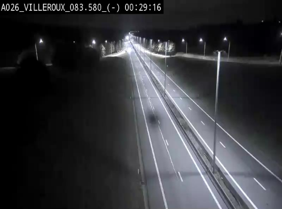 Webcam autoroute A26/E25 à hauteur de Vaux-sur-Sûre, à la jonction avec la N85 en direction de Liège - BK 83.6