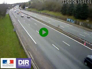 Webcam routière à Saint-Etienne-Terrenoire sur la RN88 avant la jonction entre l'A72 et le Boulevard Périphérique de Saint-Etienne