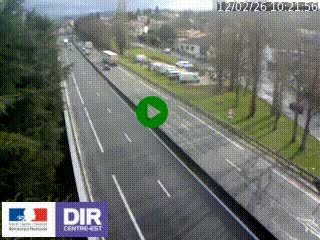 Webcam routière à Le Chambon-Feugerolles sur la RN88 entre Firminy et Saint-Etienne