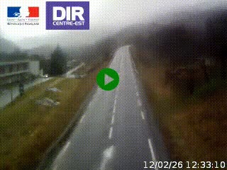 Web cam sur la N90 à Aime, en provenance de Bourg-Saint-Maurice et en direction d'Albertville
