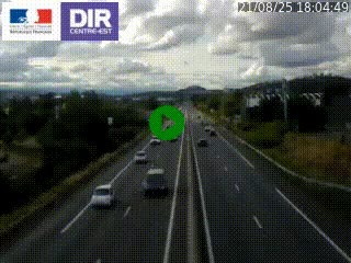Caméra autoroute à Saint-Etienne (Les Littes) à hauteur du Ikea Saint-Etienne sur l'A72 en direction de Roanne