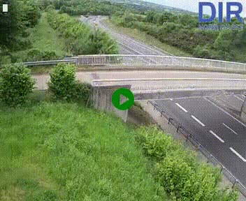 Webcam sur A84 à hauteur de Pont-Farcy, au niveau du pont autoroutier sur la Vire, au sud de Saint-Lô