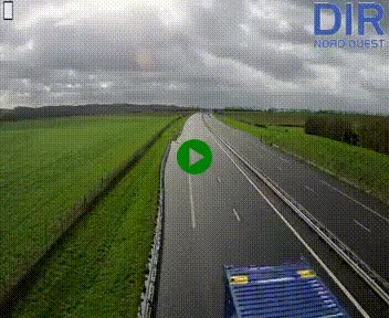 Webcam sur A84 à hauteur de l'échangeur de Poilley avec la N175, au sud d'Avranches