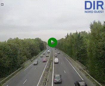 Webcam sur le périphérique de Caen (N814) à l'est de la ville, à Mondeville hauteur de la sortie 2, Presqu'île-Rives de l'Orne, au bout de l'autoroute A13
