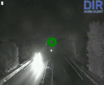 Webcam sur le périphérique de Caen (N814) à l'est de la ville, à Mondeville hauteur de la sortie 2, Presqu'île-Rives de l'Orne, au bout de l'autoroute A13
