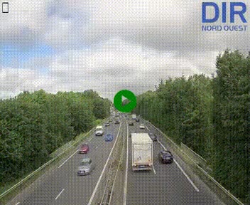 Webcam sur le périphérique de Caen (N814) à l'est de la ville, à Mondeville hauteur de la sortie 2, Presqu'île-Rives de l'Orne, au bout de l'autoroute A13