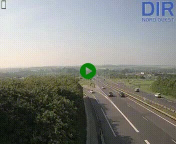 Webcam au début de l'A84 sur le périphérique Ouest de Caen (N814) à hauteur de la sortie 9, Porte de Bretagne