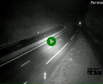 Webcam dans les Pyrénées à hauteur de Mérens-les-Vals sur N320, en direction de Pas de la Casa (Andorre)