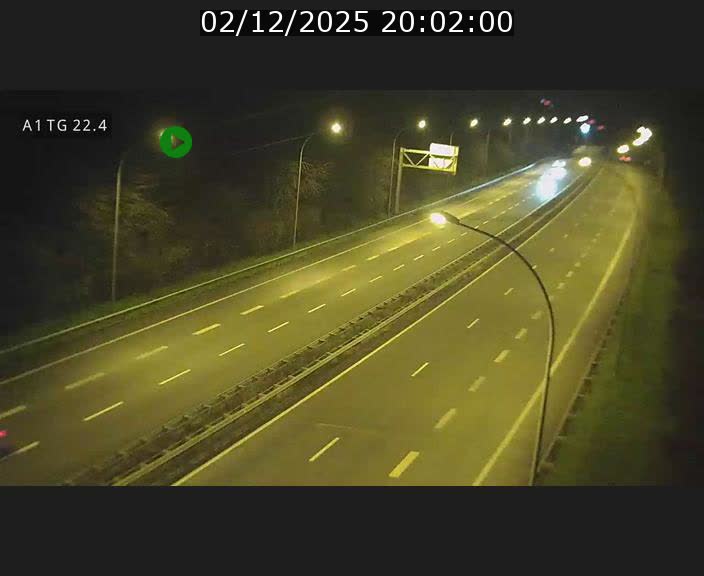 Traffic live webcam Luxembourg Flaxweiler - A1 direction Luxembourg - BK 22.4