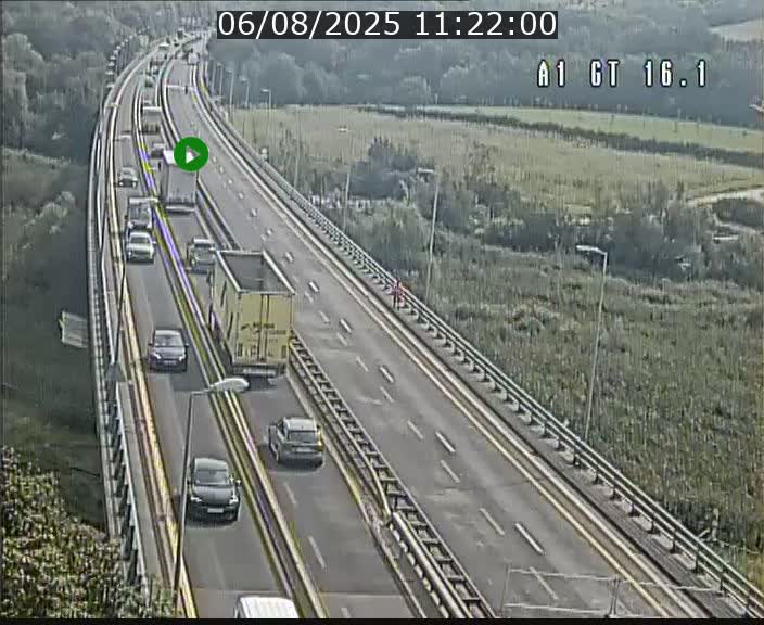 Traffic live webcam Luxembourg Niederanven - A1 direction Allemagne - BK 16.1