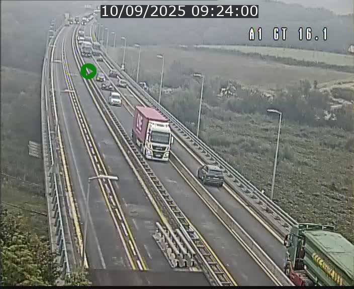 Traffic live webcam Luxembourg Niederanven - A1 direction Allemagne - BK 16.1