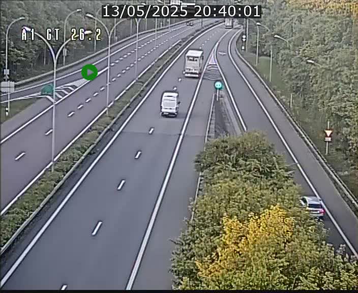Traffic live webcam Luxembourg Grevenmacher - A1 direction Allemagne - BK 26.2