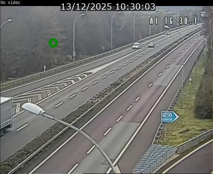 Traffic live webcam Luxembourg Grevenmacher - A1 direction Luxembourg - BK 30.1