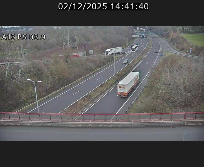 Traffic live webcam Luxembourg Differdange - A13 direction Esch-sur-Alzette - BK 3.9