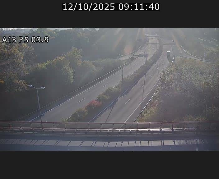 Traffic live webcam Luxembourg Differdange - A13 direction Esch-sur-Alzette - BK 3.9