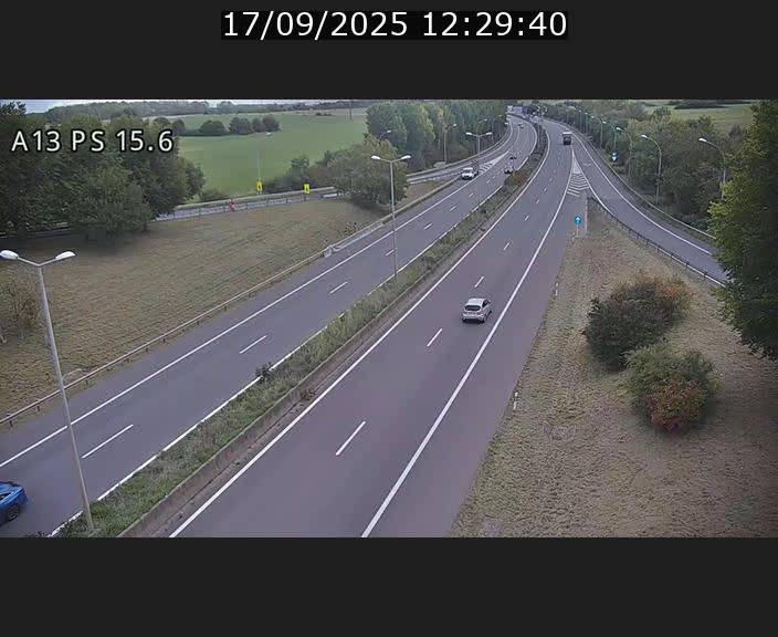 Traffic live webcam Luxembourg Kayl - A13 direction Dudelange - BK 15.6
