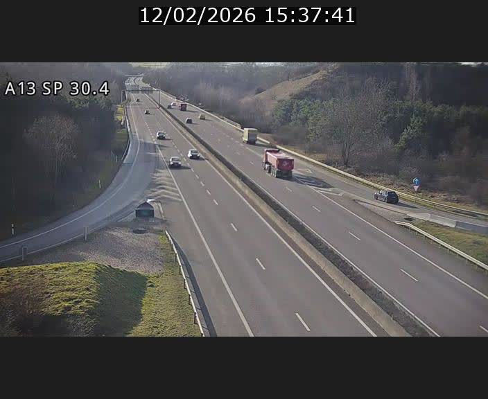 Traffic live webcam Luxembourg Altwies - A13 direction Luxembourg-ville - BK 30.4