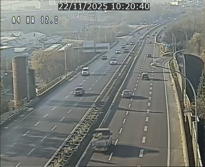 Traffic live webcam Luxembourg Jonction Foetz - A4 - BK 12.0 - direction Esch sur Alzette