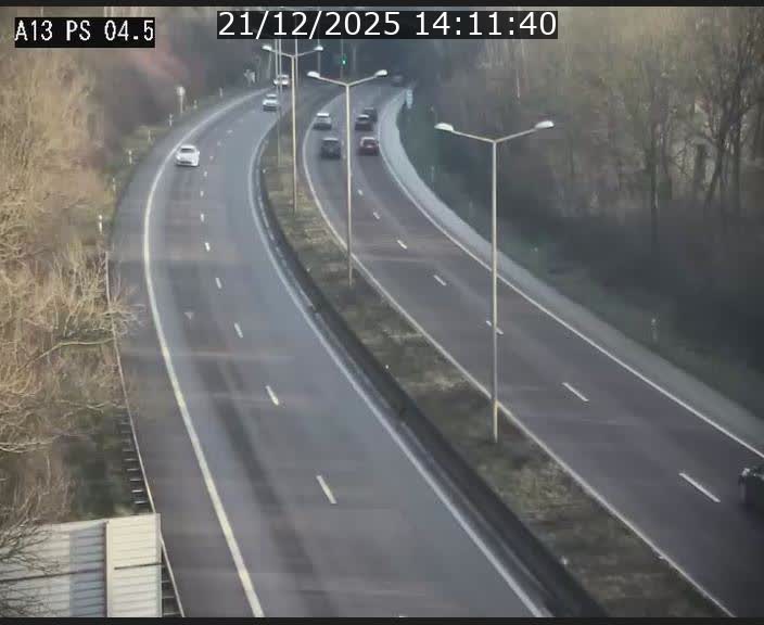 Traffic live webcam Luxembourg Differdange - A13 direction Esch-sur-Alzette - BK 4.5