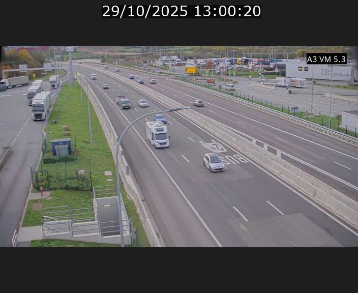 Traffic live webcam Luxembourg Aire de Berchem - A3 - BK 5 - direction France
