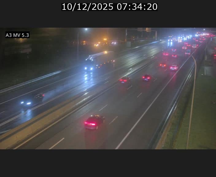 Webcam à l'Aire de Berchem au Luxembourg sur l'A3. Vue orientée vers la France