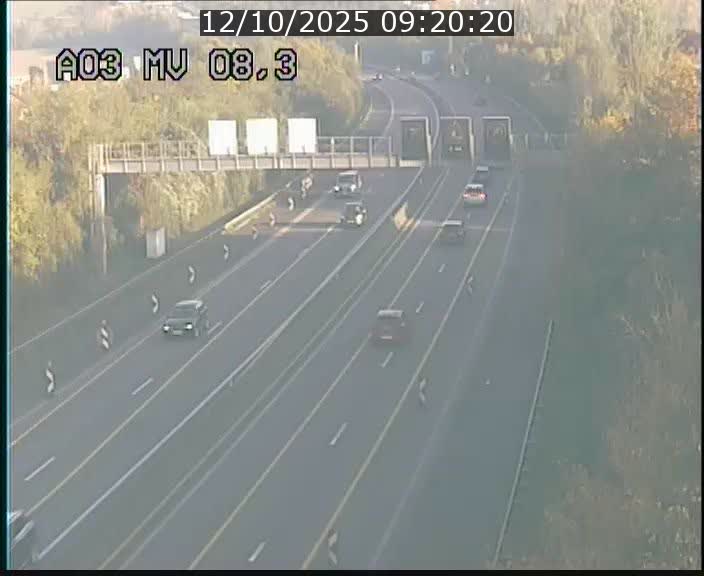 Webcam Autoroute après la Croix de Bettembourg en direction de Luxembourg sur l'A3