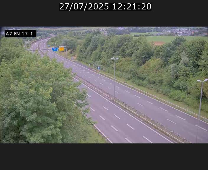 Caméra trafic Luxembourg - A7, Merscherbierg direction Mersch