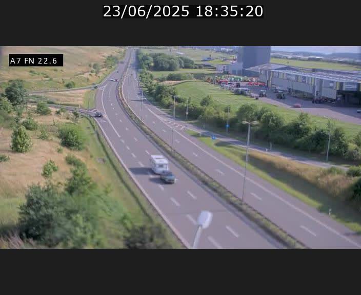 Caméra trafic Luxembourg - A7, Colmar-berg direction Mersch
