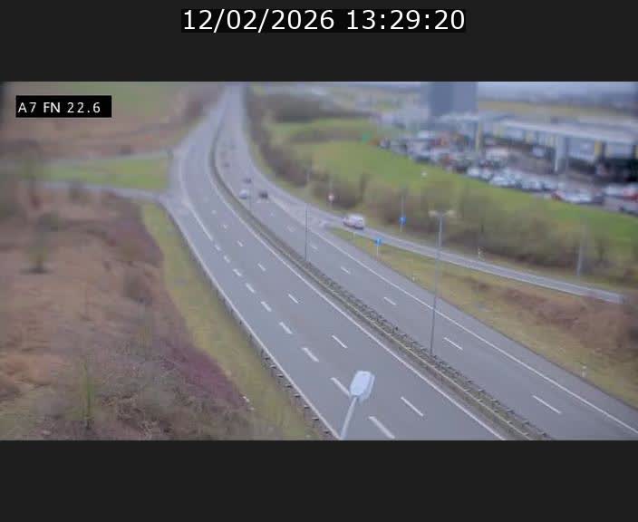 Caméra trafic Luxembourg - A7, Colmar-berg direction Mersch