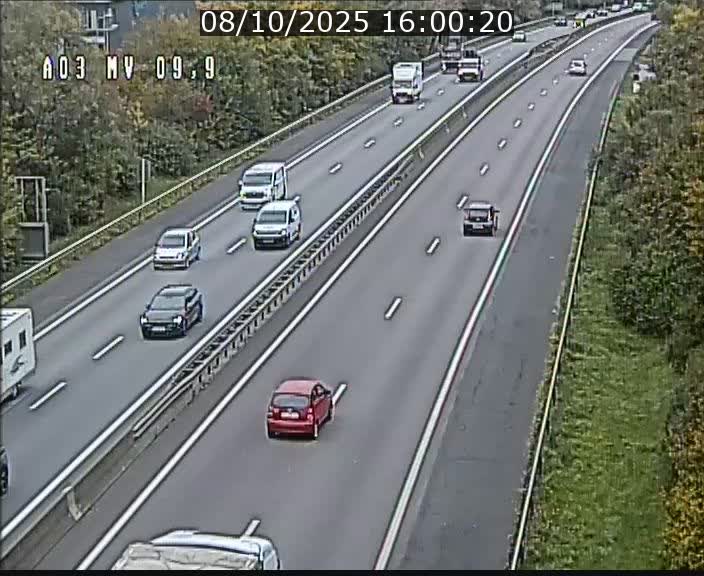 Webcam Autoroute à la Croix de Bettembourg - A3 - BK 9.9 - direction Luxembourg-Ville