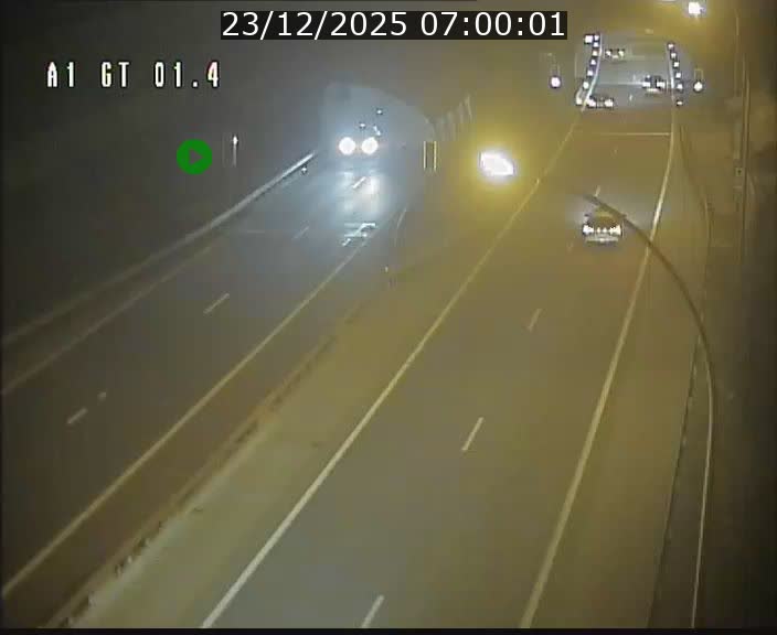 Traffic live webcam Luxembourg Hesperange - A1 direction Kirchberg - BK 1.4