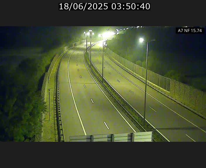 Caméra trafic Luxembourg - A7, Tunnel Mersch, entrée nord, direction Lorentzweiler