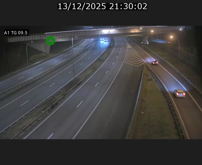 Traffic live webcam Luxembourg Jonction Grünewald - A1 direction Luxembourg-ville - BK 9.5