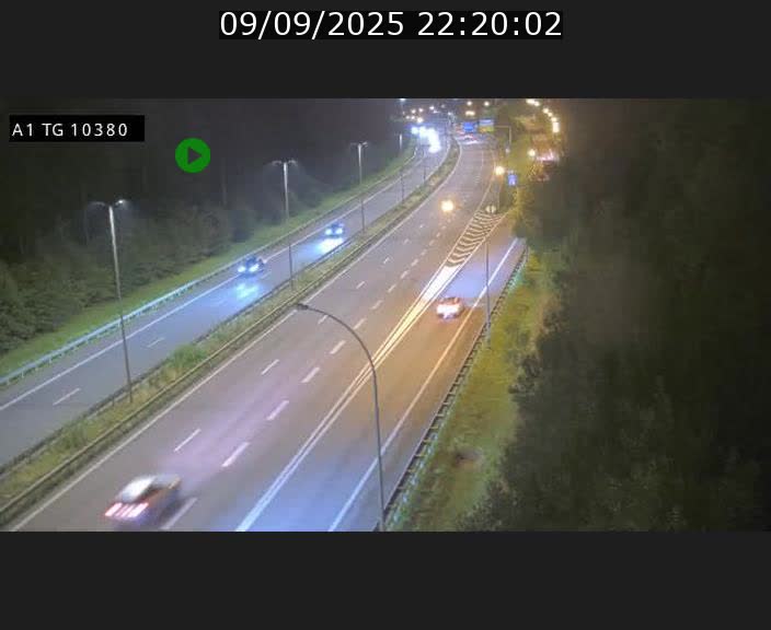 Traffic live webcam Luxembourg Senningerberg - A1 direction Luxembourg Kirchberg - BK 10.3