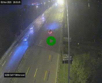 Webcam sur le périphérique de Bordeaux à l'est de la ville. Caméra située sur le Pont Mitterand sur la N230