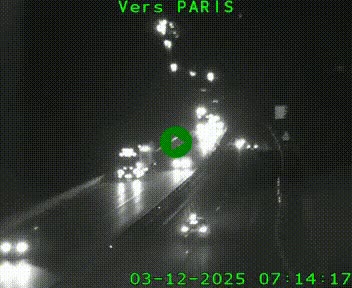 Caméra routière sur l'autoroute A20 à Bessines-sur-Gartempe. Vue orientée vers Paris