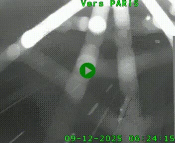 Caméra routière sur l'autoroute A20 à Saint-Hilaire-Bonneval, au sud de Limoges. Vue orientée vers Paris