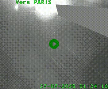 Caméra routière sur l'autoroute A20 à Saint-Pardoux-l'Ortigier, à la jonction avec l'A89. Vue orientée vers Paris