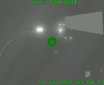 Caméra routière sur l'autoroute A20 à Noailles, en périphérie de Brive-la-Gaillarde. Vue orientée vers Toulouse