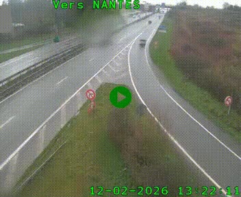 Webcam N147 au nord de Poitiers et à la jonction avec la A10