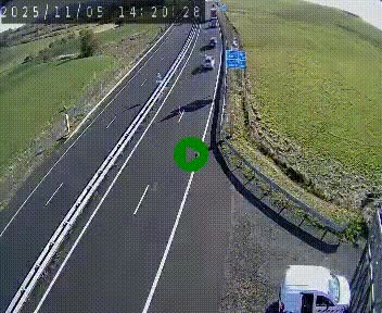 Caméra autoroute A75 à hauteur du col de la Fageole en direction de Clermont-Ferrand