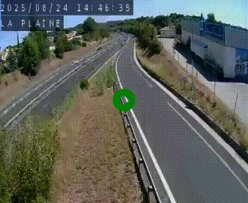 Caméra routière France - N109, Juvignac - La plaine, en direction de Clermont l'Hérault, à la sortie de Montpellier