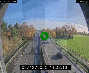 Webcam sur le périphérique de Rennes (N136) à hauteur du quartier Bréquigny, au sud de la ville