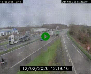 Webcam sur la N165 à hauteur de Hennebont, au nord de Lorient