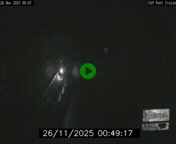 Webcam sur la N165 après le Pont de l'Iroise, à l'entrée de Brest