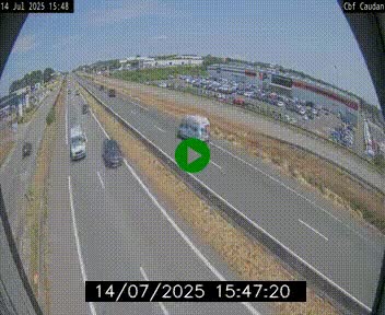 Webcam sur la N165 à hauteur de Caudan, dans le Morbihan.