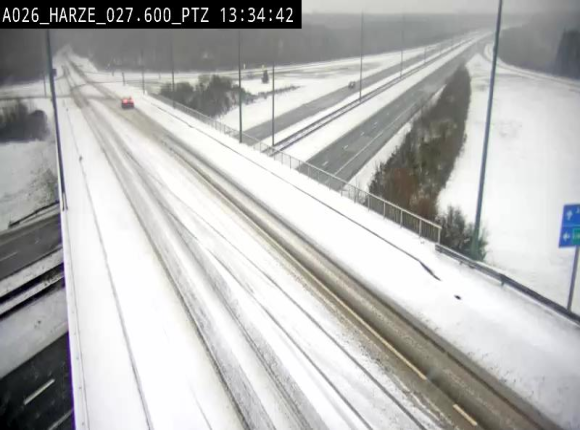 Caméra autoroute Belgique - Sougné-Remouchamps,E25 direction Luxembourg